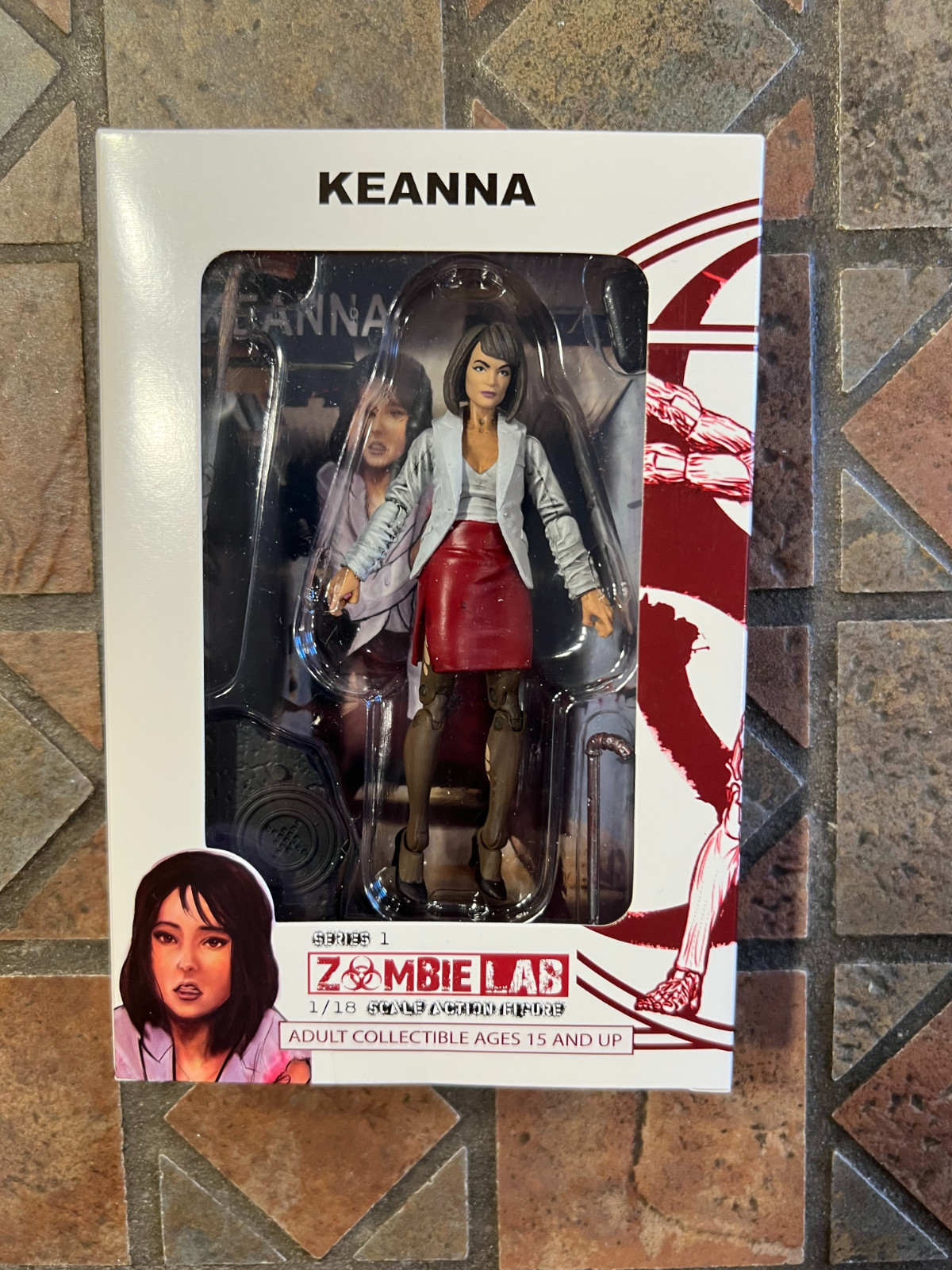 Zombie Lab Locker Toys KEANNA Kickstarter Figure 1/18 3.75&Prime;