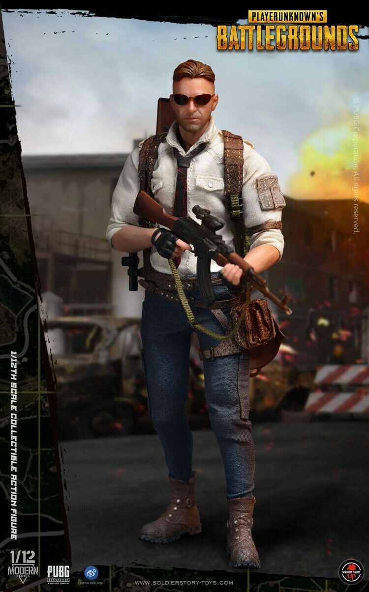 Soldier Story SSG-001 PUBG PlayerUnknown&rsquo;s Battlegrounds 1/12 Action Figure Gift