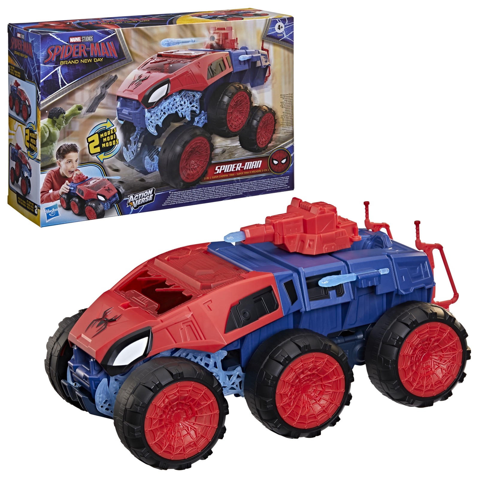 Marvel Spider-Man Brand New Day 2-In-1 Super Chompin Tank Action Figure and Toy
