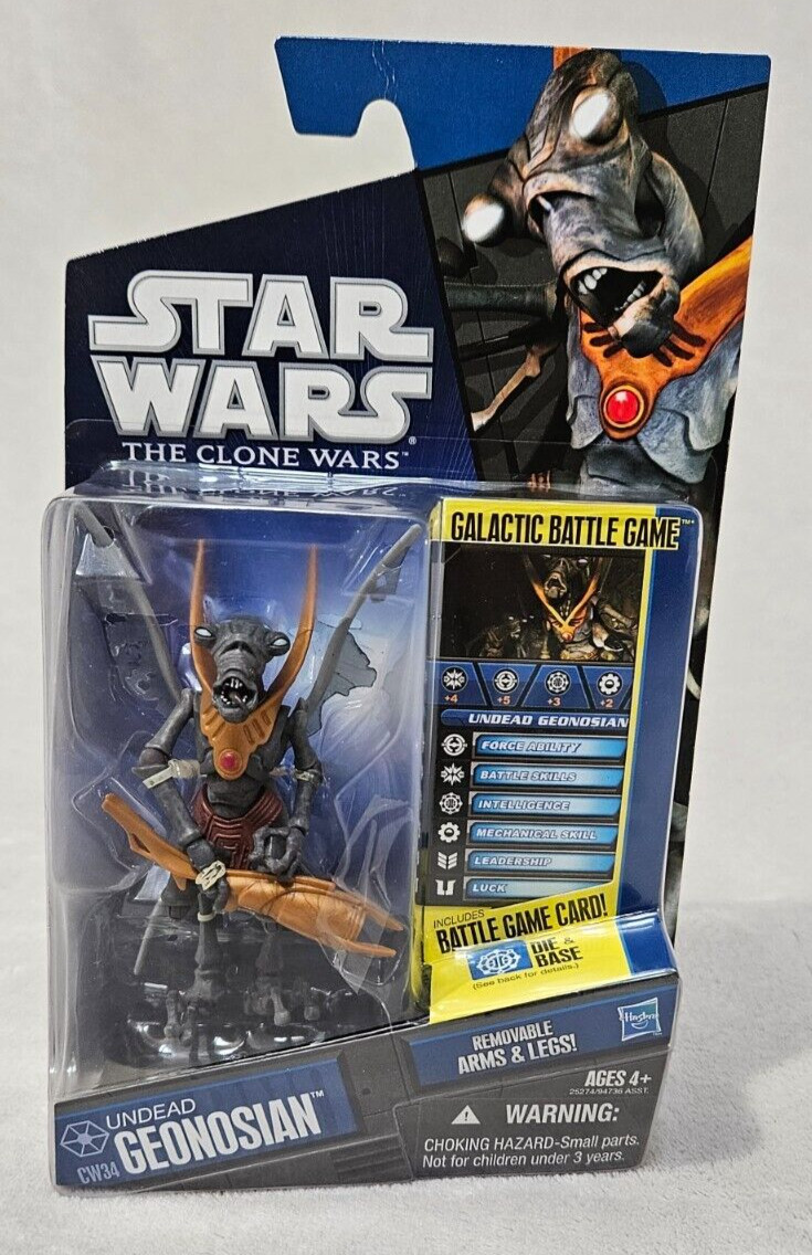 Hasbro STAR WARS 2010 TCW Undead Geonosian #CW34 Figure NEW in Package