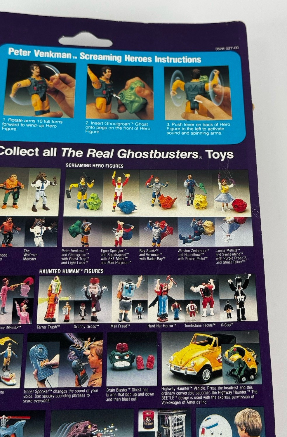 Kenner 1986 Real Ghostbusters Screaming Heroes Peter Venkman MOC 🔥👻 sealed