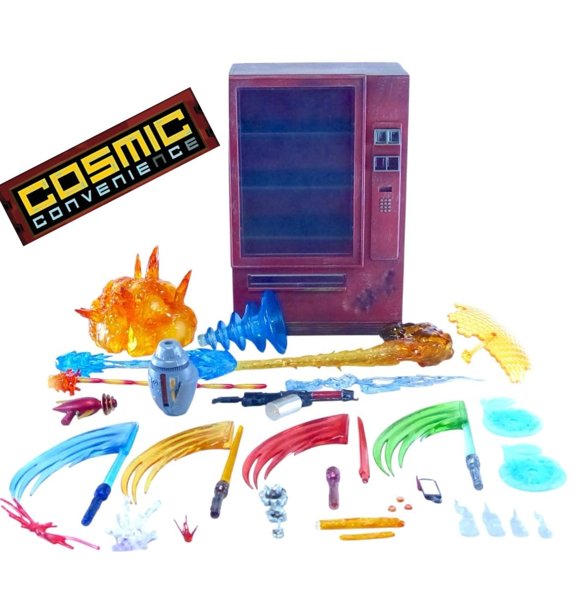 Cosmic Convenience 1/12 Scale Vending Machine with SciFi Weapons and Accessor…