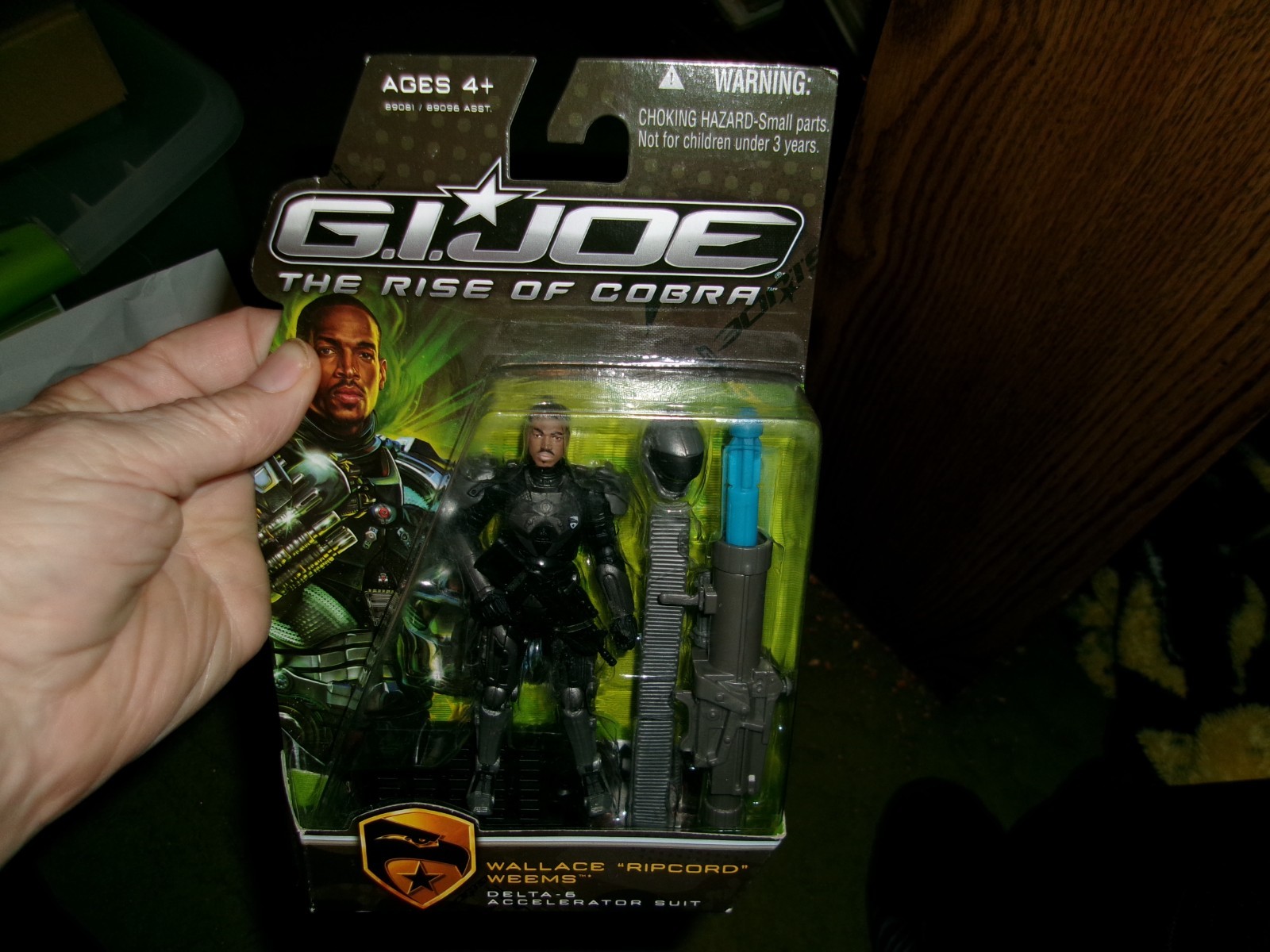 2009 GI JOE 3 3/4&Prime; Rise of Cobra Ripcord in Delta 6 Accelerator Suit-MIP
