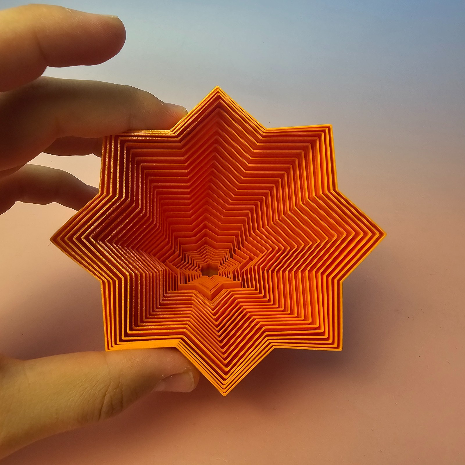 Fidget Star 3D Printed