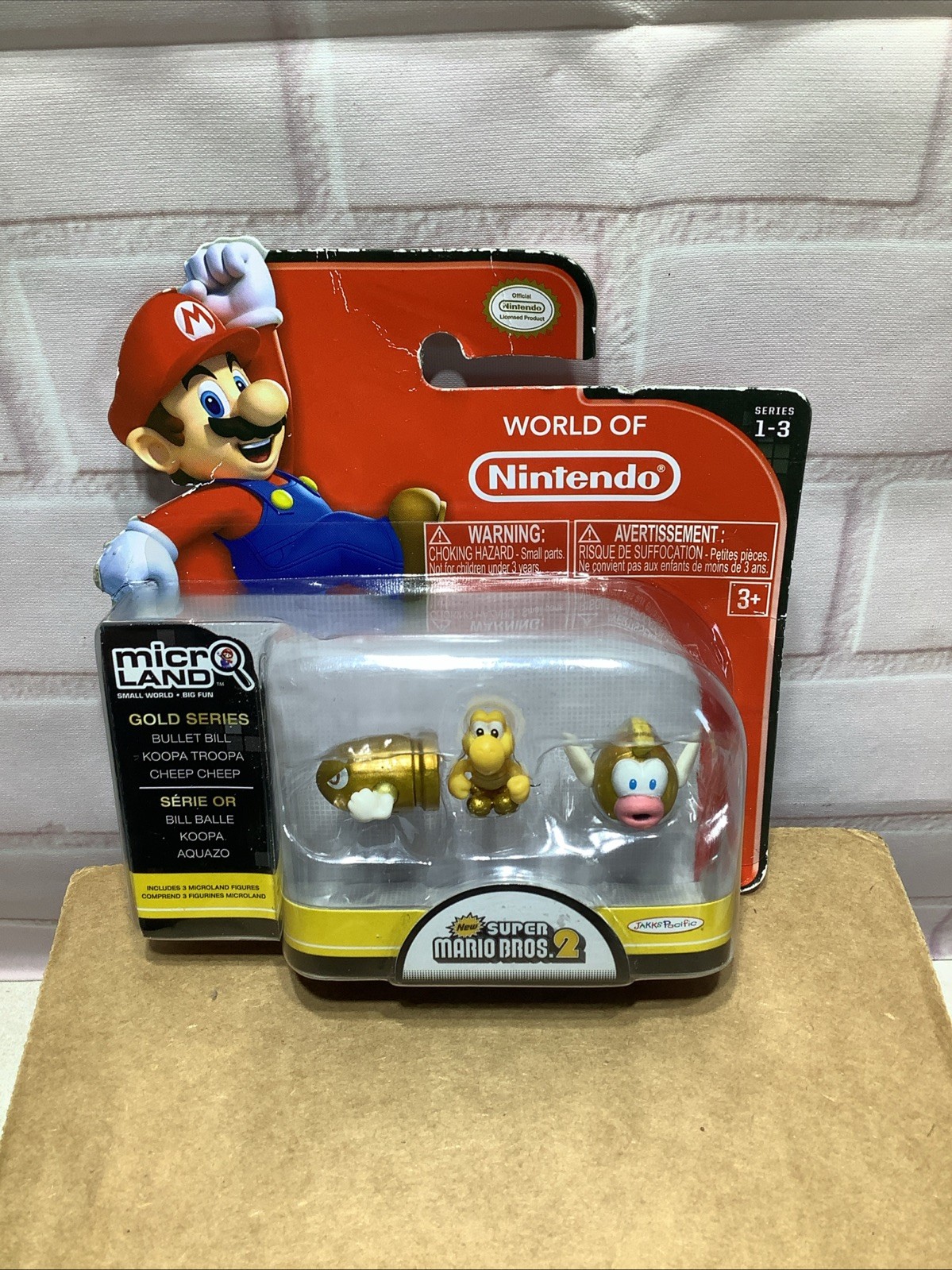 WORLD OF NINTENDO SUPER MARIO BROS 2 MICRO LAND GOLD BULLET BILL KOOPA TROOPA