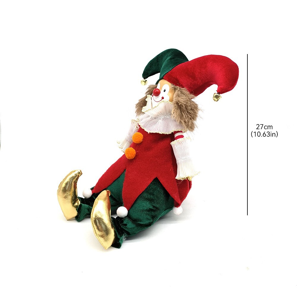 Joker Doll Clown Plush Toys Christmas Desk Decor Figure Stuffed Toy Xmas Gift