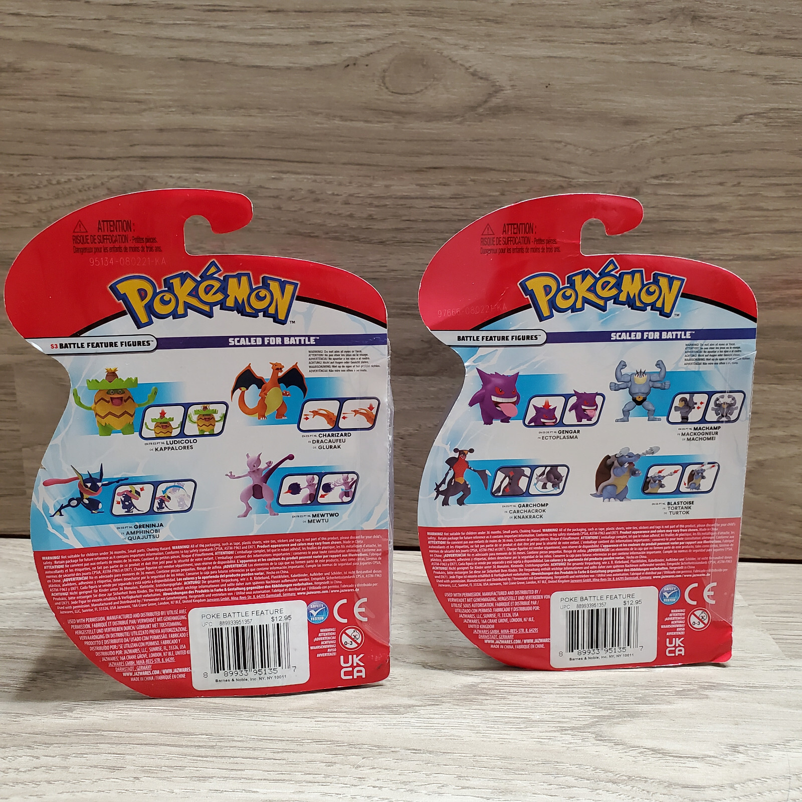 Pokemon Battle Feature Figure Pack 4.5-Inch Scale – Mewtwo + Blastoise BRAND NEW