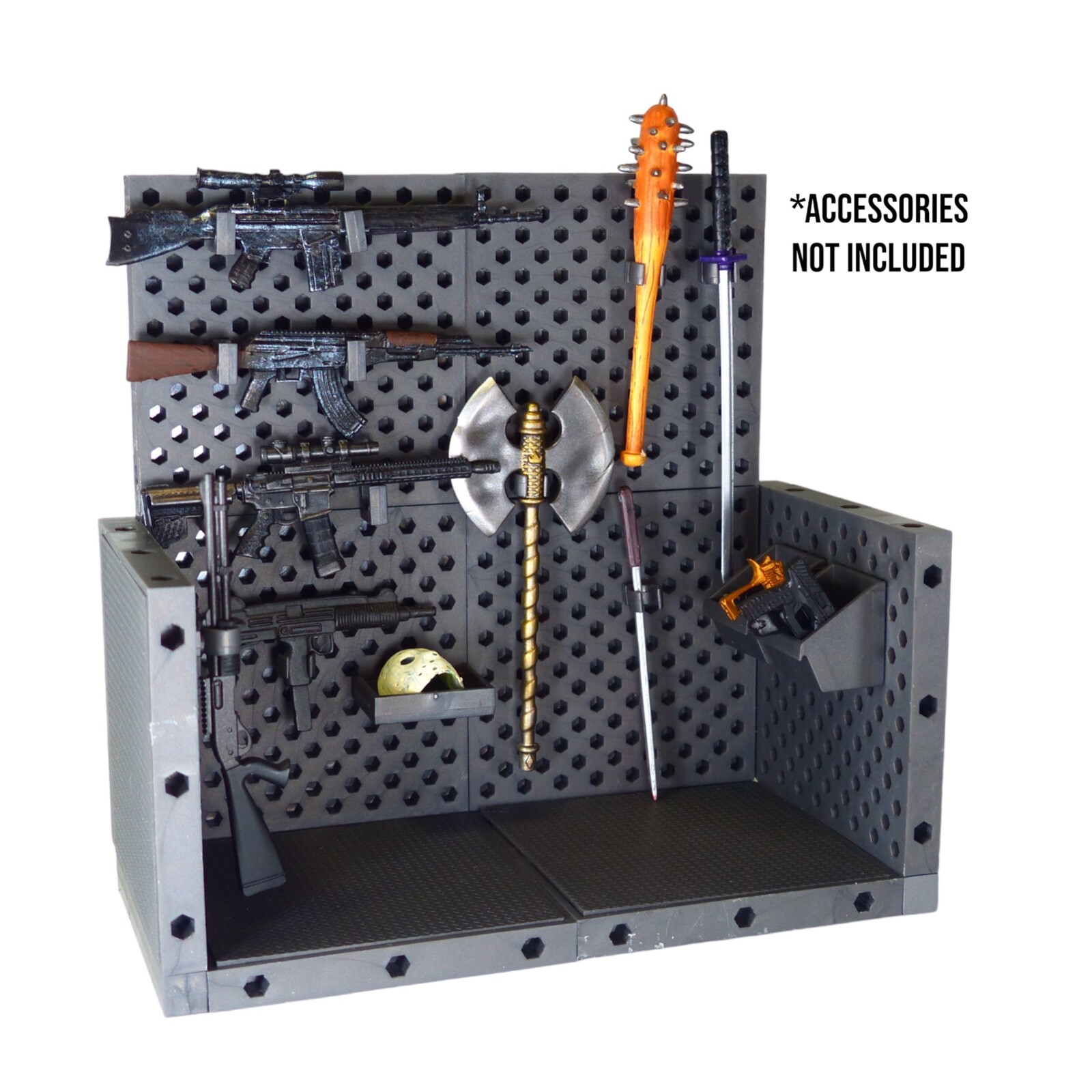 Super Action Stuff Ultimate Weapons Rack 1/12 Scale Modular Diorama Accessory