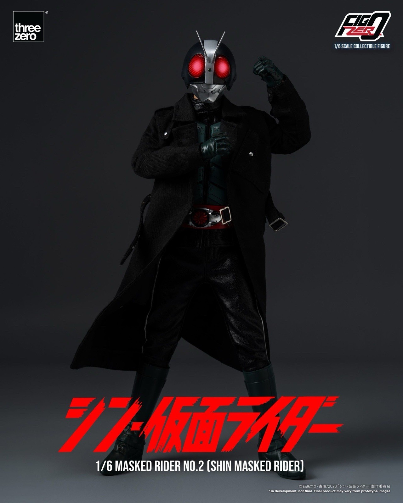 ThreeZero FigZero Shin Masked Rider No.2 Kamen Rider Sixth Scale Figure – NEW!