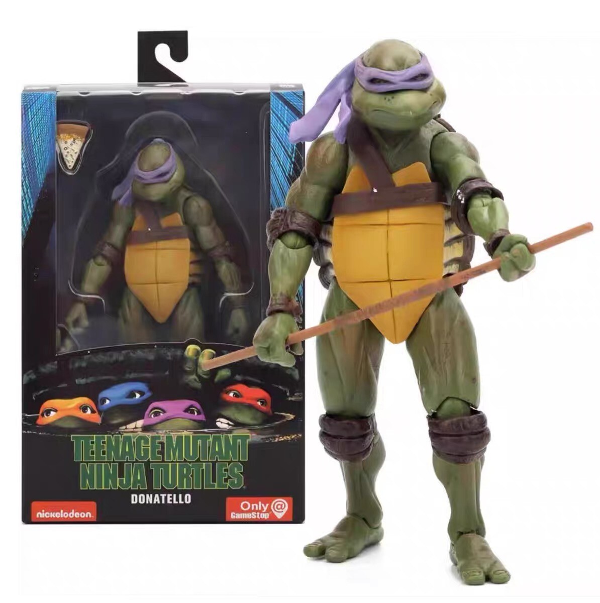7&Prime; NECA Ninja Turtles 1990 Movie TMNT Teenage Movable Toys Mutant Action Figure-