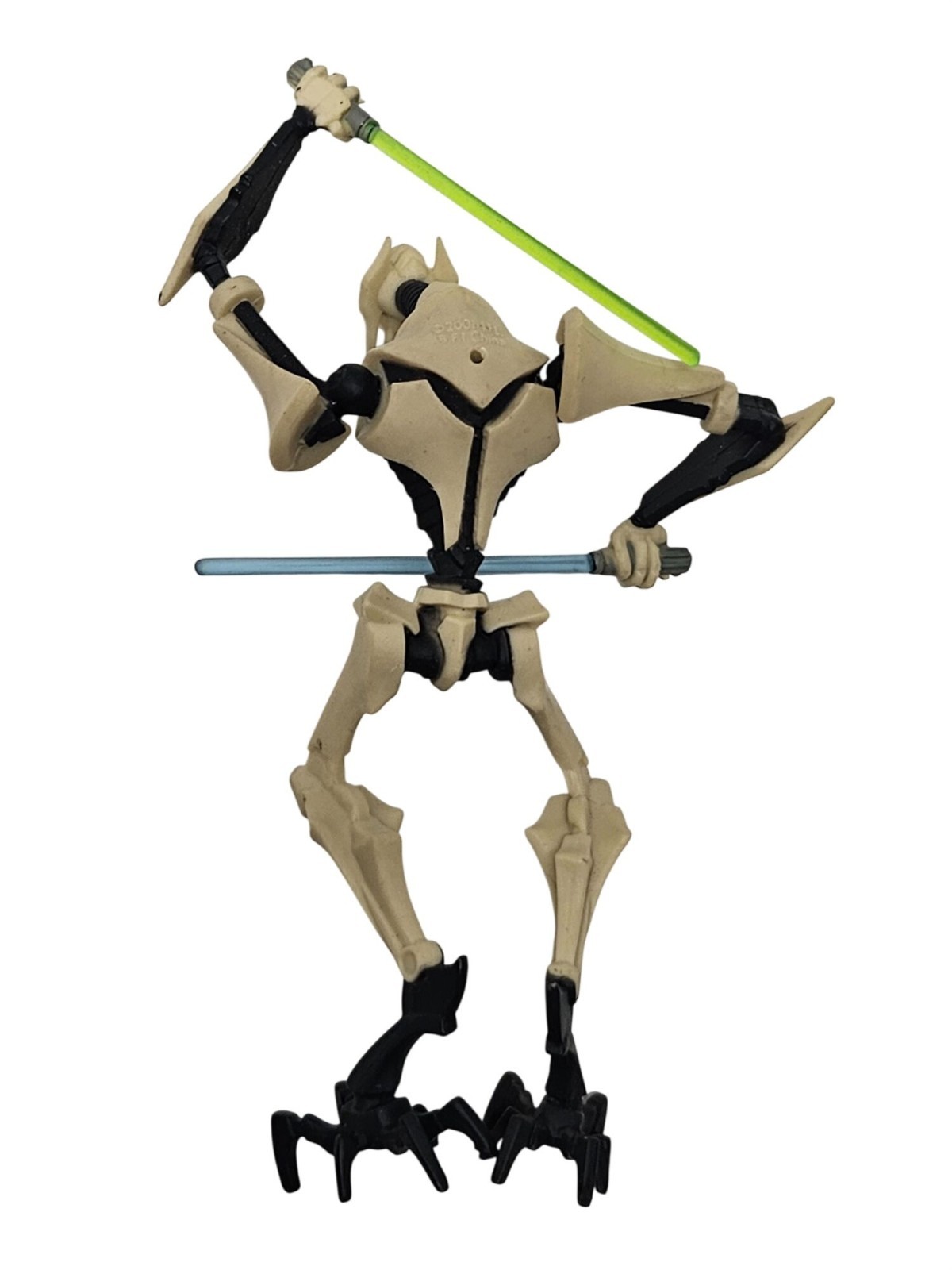 2008 Basic Fun Star Wars General Grievous Lightsabers Bendable Figure 5&Prime;