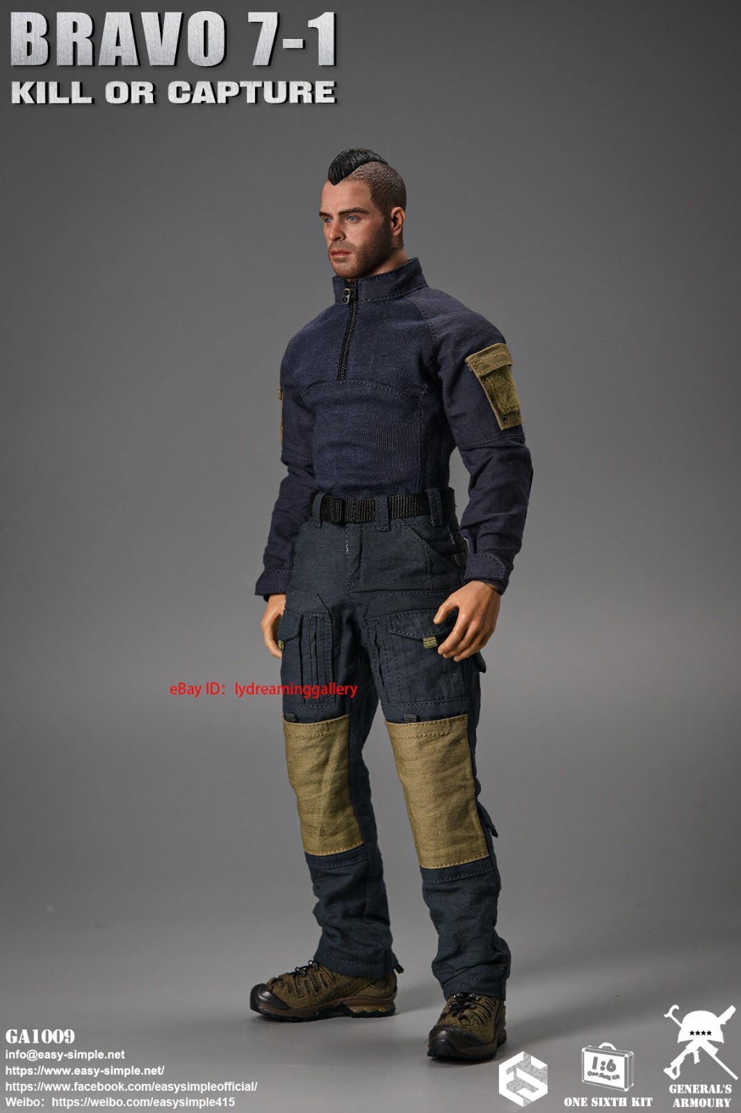 EASY&SIMPLE GA1009 BRAVO 7-1 KILL OR CAPTURE 1/6 Limited Edition Action Figure