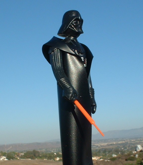 NICE! 2&Prime; REPRO RED Extension Lightsaber & CAPE Darth Vader Vintage Star Wars
