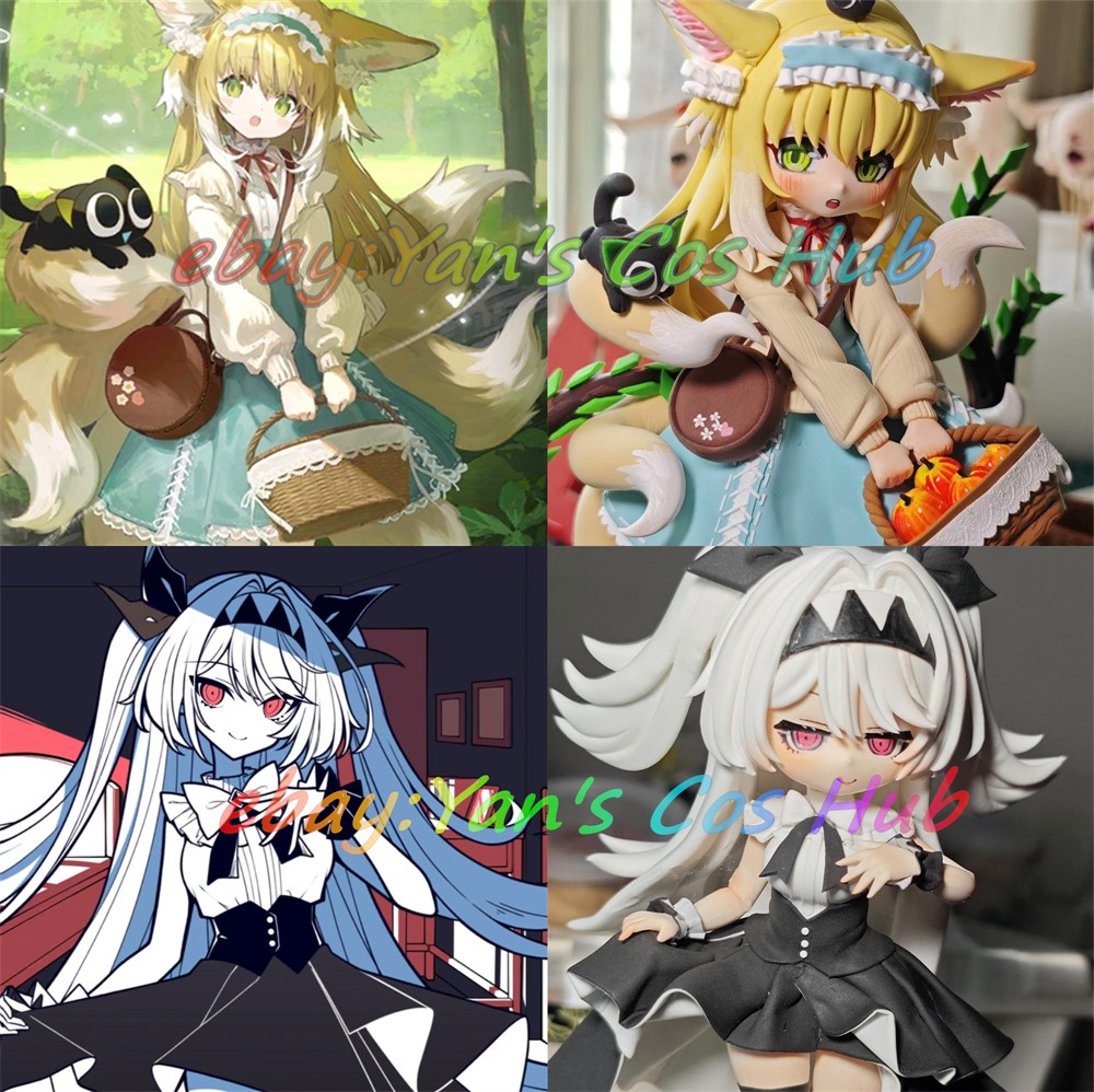 Custom Female Anime Character Clay Model Handmade Based On Provided Image