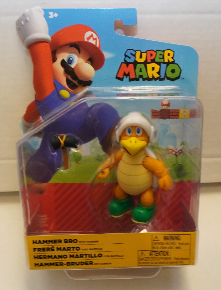 JAKKS Pacific Super Mario Hammer Bro Action Figure w/ Hammer Accessory NEW