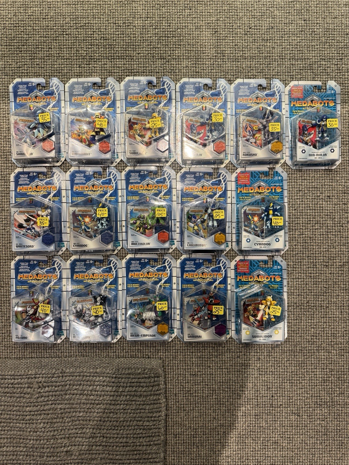 16 Single Pack Medabots 2.5” Figures Medarot Hasbro NEW Assorted MOC