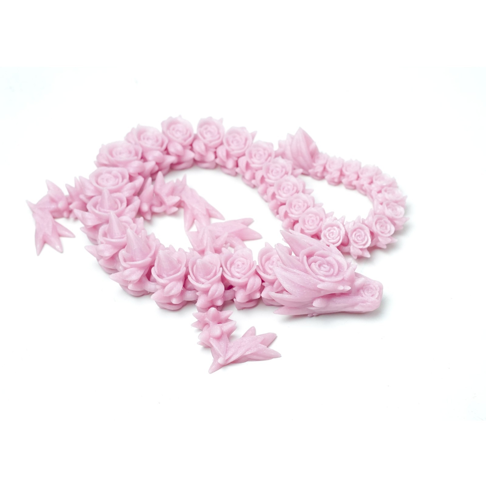 3D Printed Rose Dragon Model,Articulated Animals figure,Fidget Toys Home Decor