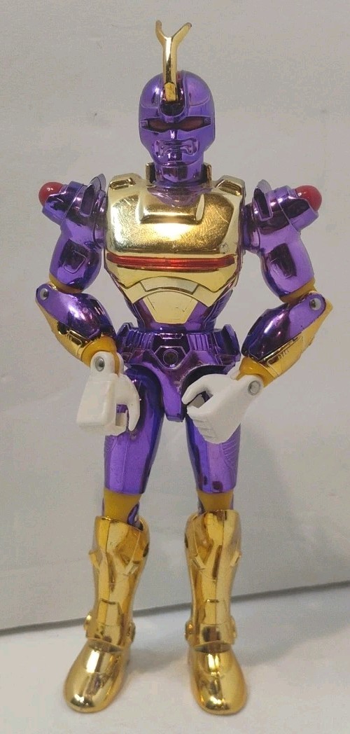 RARE 1994 Trendmasters Masterbotix Ultra Chrome Purple Action Figure