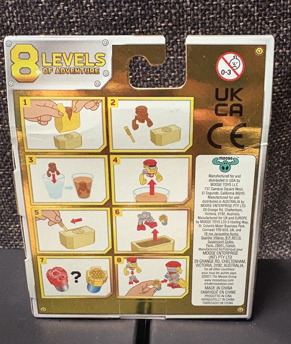 TREASURE X MINI ROBOTS GOLD – Remove the RUST AND BUILD YOUR BOT – New In Box