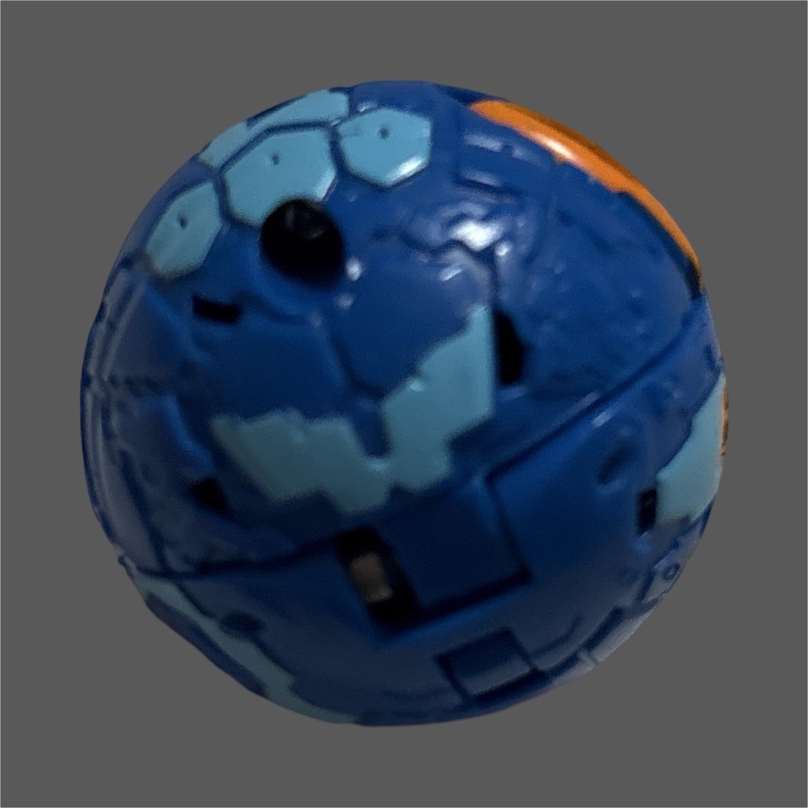 Bakugan Battle Brawlers Action Figure Ball – Blue, Light Blue & Orange Plastic
