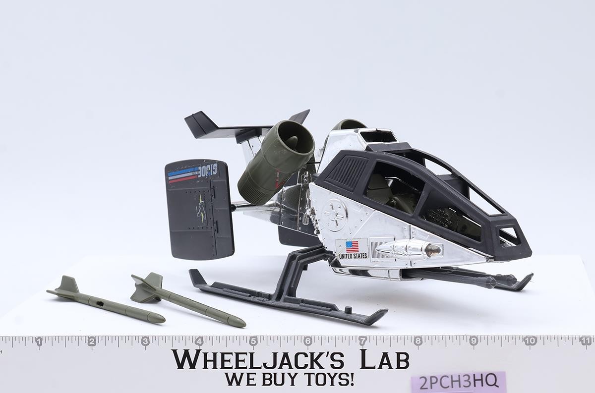 Chrome Sky Hawk 100% Complete GI Joe Sky Patrol 1990 Hasbro Vehicle