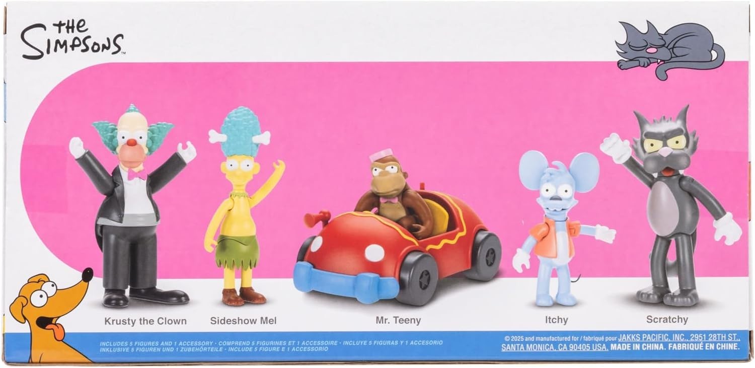 The Simpsons 2.5 Inch Figure Multipack Krusty The Clown Show Set Free Shipping