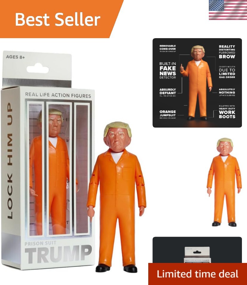 Lightweight Prison Trump Collectible – Perfect for Desktop Display & Photography