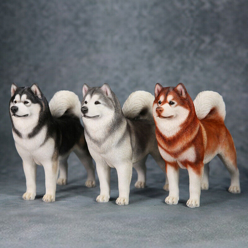 1/6 resin Alaska sled dog model simulation dog ornament animal model
