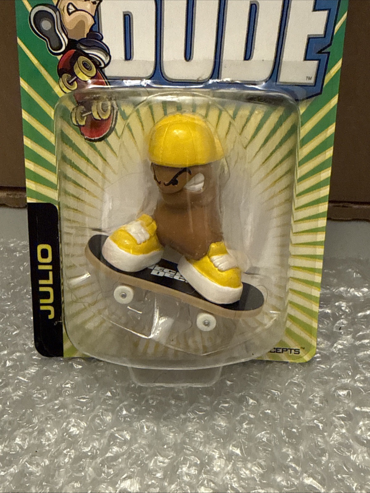Vintage Tech Deck Dude Julio Skateboard Crew New 2000 Fingerboard Toy Y2K Figure