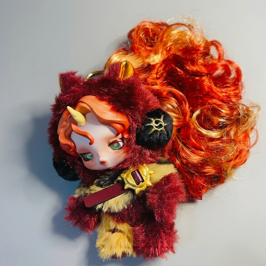 POP MART Skullpanda Sunset Shimmer Secret Plush Pendant My Little Pony