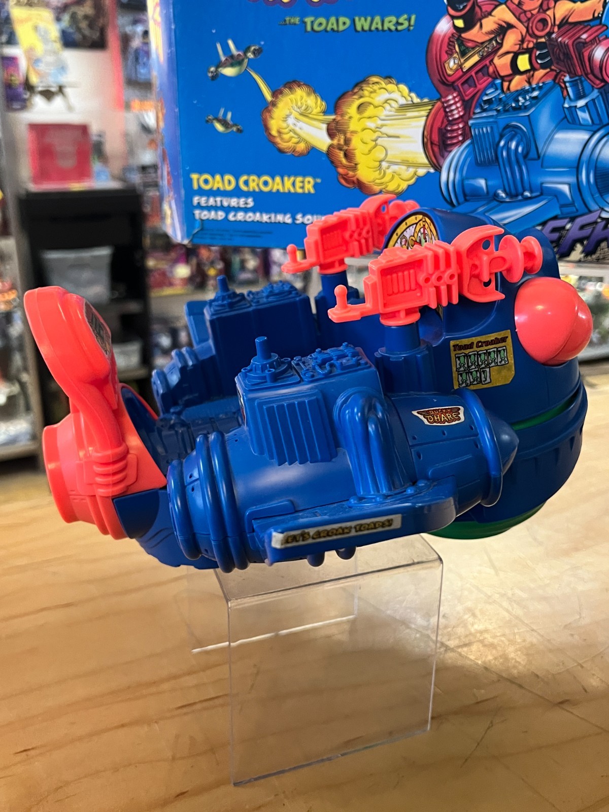 1990 HASBRO BUCKY O&rsquo;HARE TOAD CROAKER STARSHIP COMPLETE WITH ORIGINAL BOX