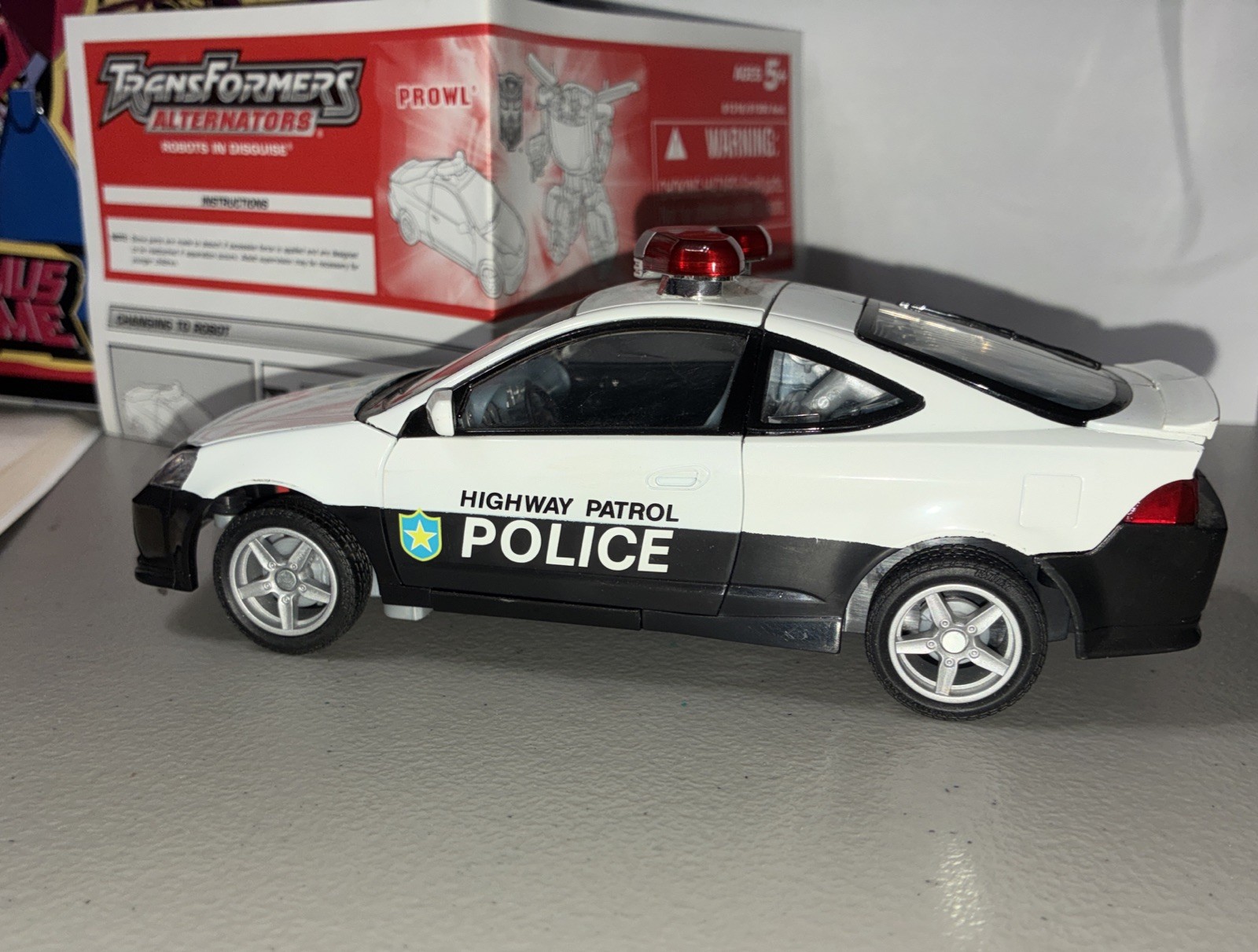 Transformers Alternators PROWL Acura RSX Police Car Autobot COMPLETE Adult Owned