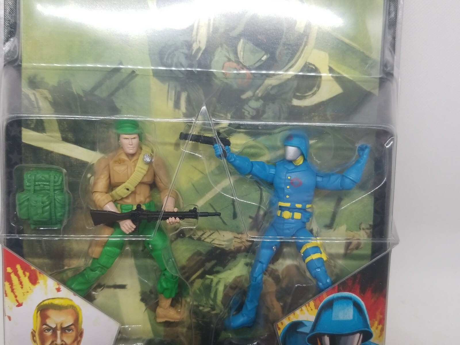 G.I. JOE Comic Pack DUKE & COBRA COMMANDER 25TH Anniversary Figure Larry Hama