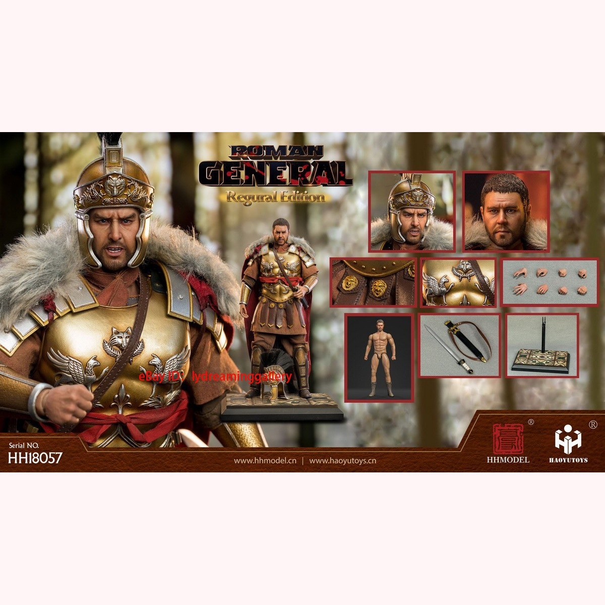 HHMODEL HH18057 Roman Legions imperial general 1/6 Collectible Action Figure