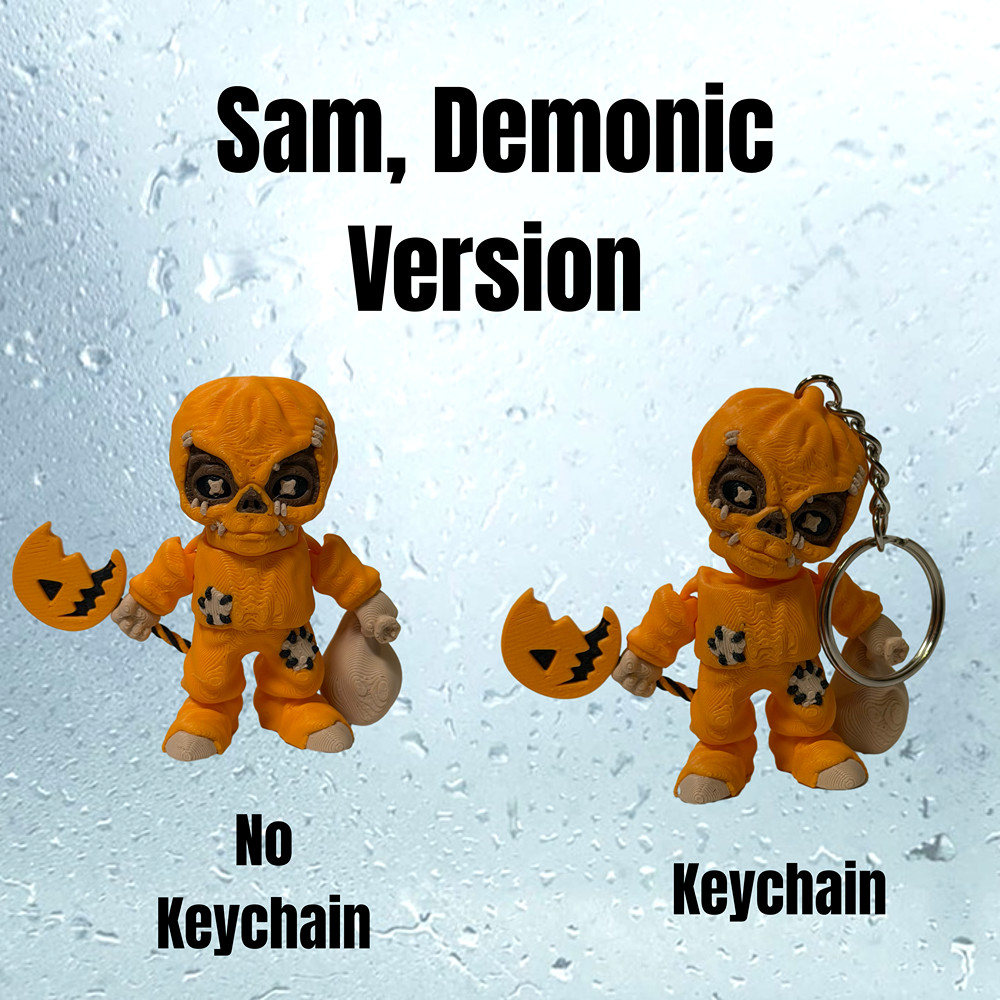 Flexi Horror Toy 3D Printed Articulated Halloween Figures Scary Collectors