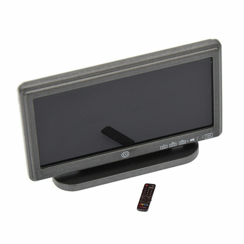 1:6 Scale TV Television & Remote Control Model Set for 12&Prime; Action figure Toys