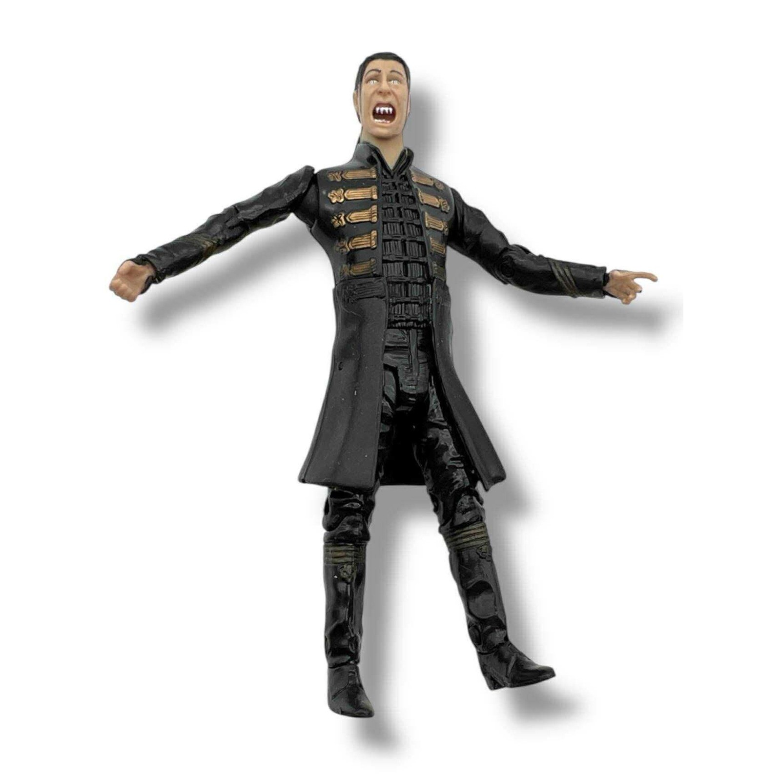 Y2K Van Helsing Aleera Vampire Suitor Action Figure 2004 Loose Black Gold Coat