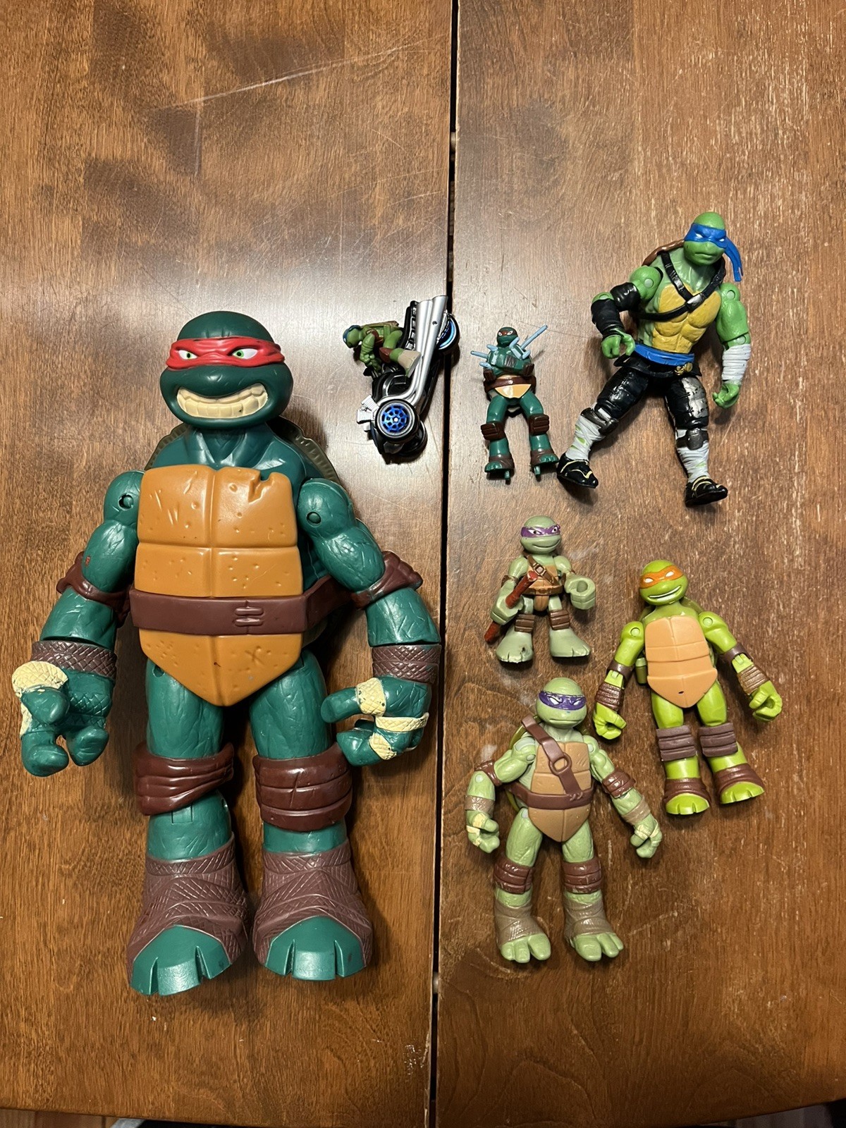 TMNT Teenage Mutant Ninja Turtles Action Figure Lot 7 Figures Mixed Playmates