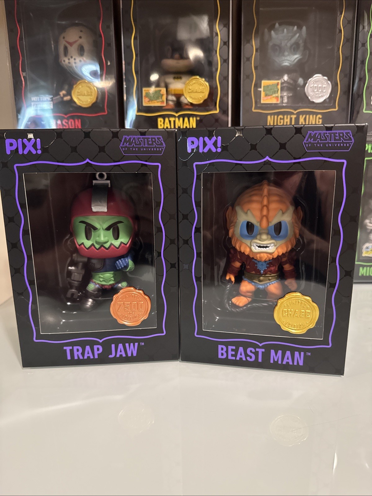 PIX! Masters Of The Universe Beast Man CHASE & Trap Jaw HERO Vinyl Figures