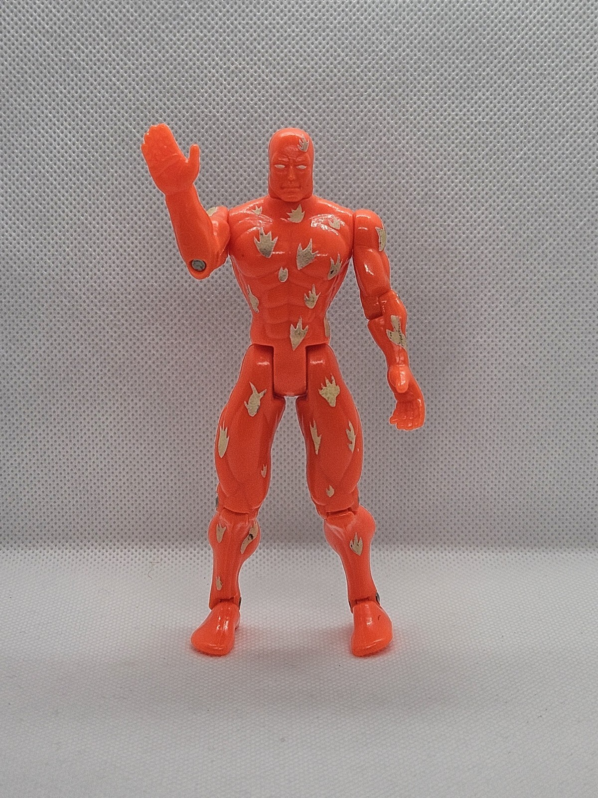 Fantastic Four Human Torch Action Figure w/ Glow In The Dark Toy Biz Flames 1994