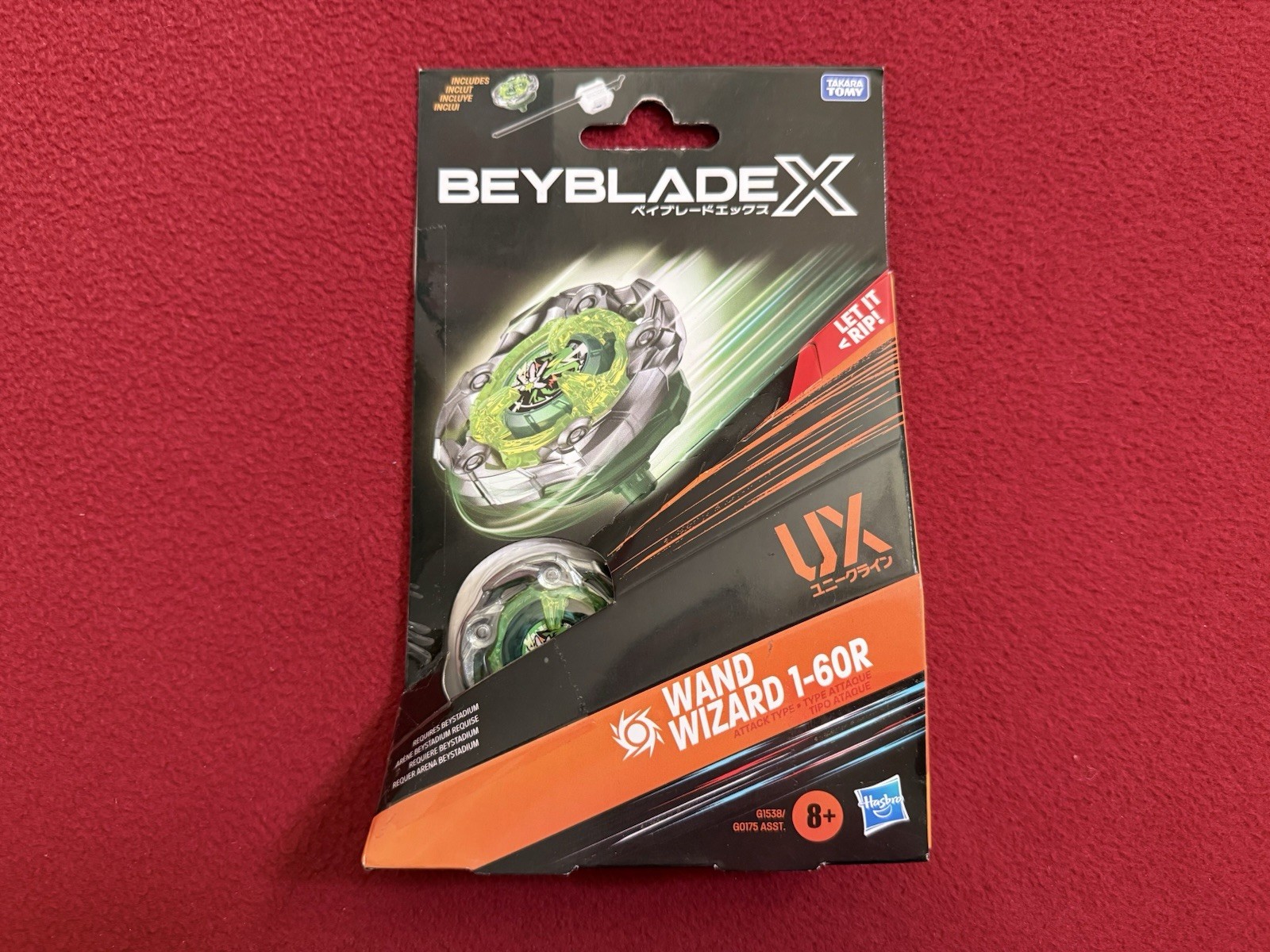 Beyblade X Wand Wizard 1-60R Green Hasbro Takara Tomy Booster Pack NEW