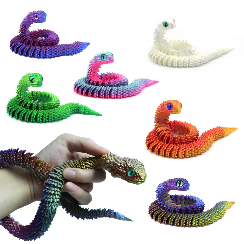 3D Printed Anime Figures Snake Eggs Rotating Desktop Decorations Home Decor