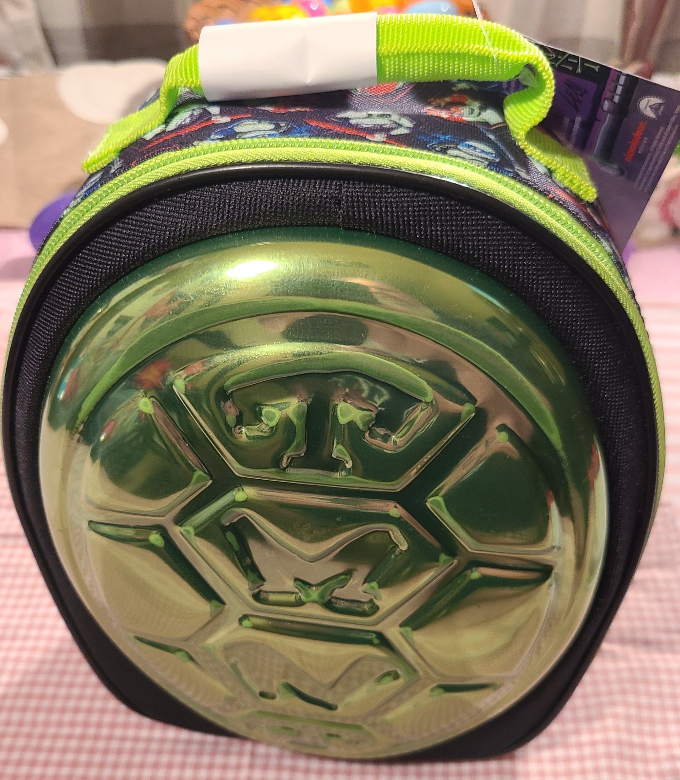 Teenage Mutant Ninja Turtle Lunchbag Insulated Hard Shell On Front