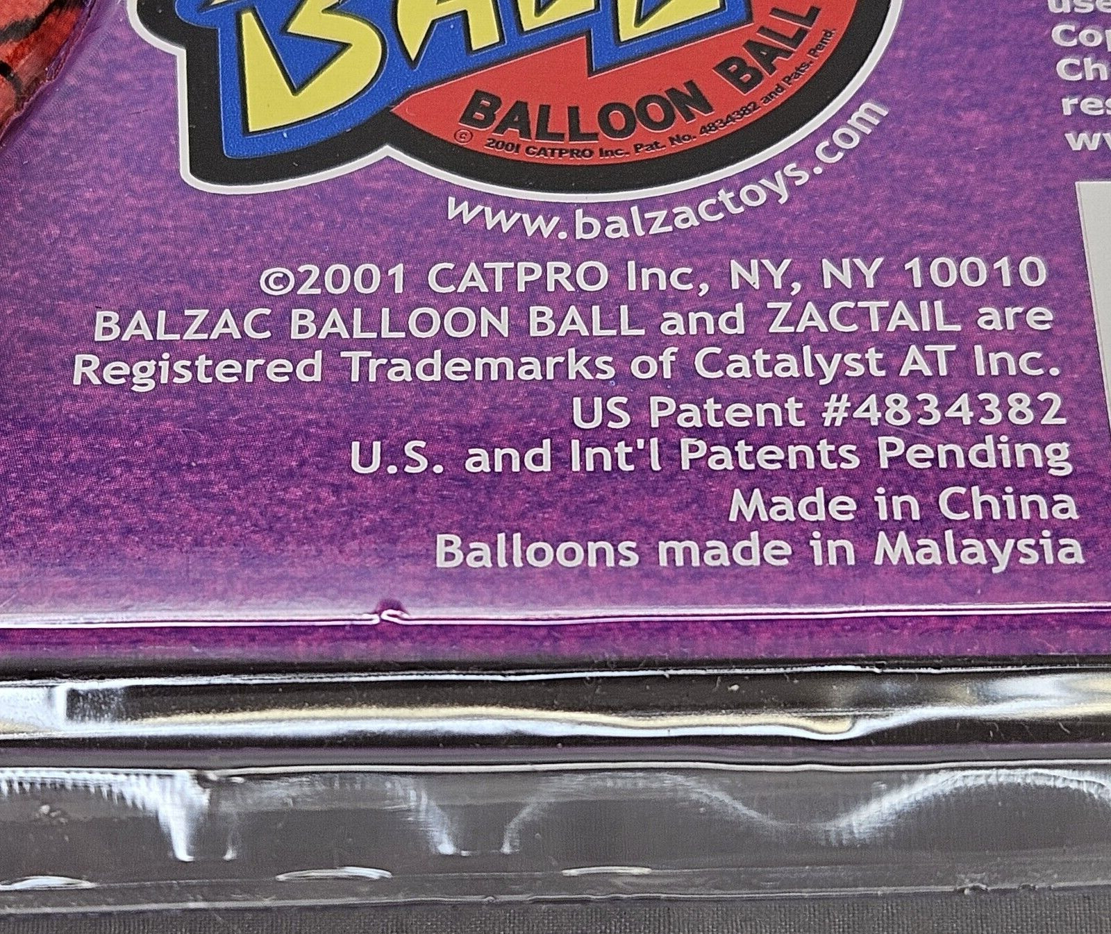 Vintage Spiderman Toy Web Shooter Water Ball 2001 Marvel Catpro Balzac NOS