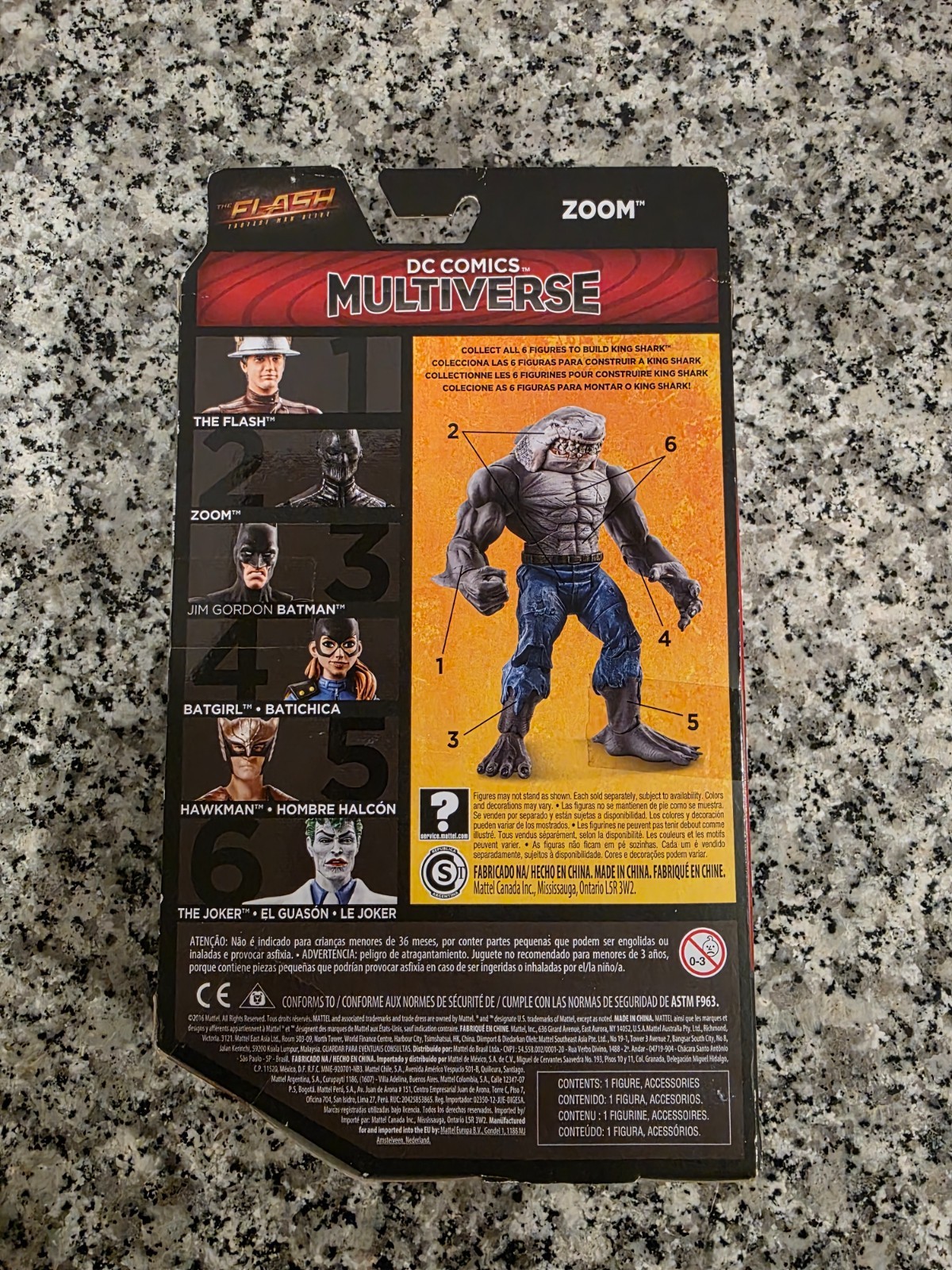 Zoom The Flash BAF King Shark DC COMICS Multiverse Mattel MIB NEW