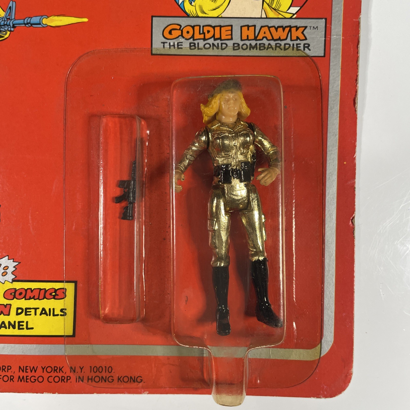 Vintage EAGLE FORCE action Figure MOC Mego 1981 80’s Toys GOLDIE HAWK T2-11