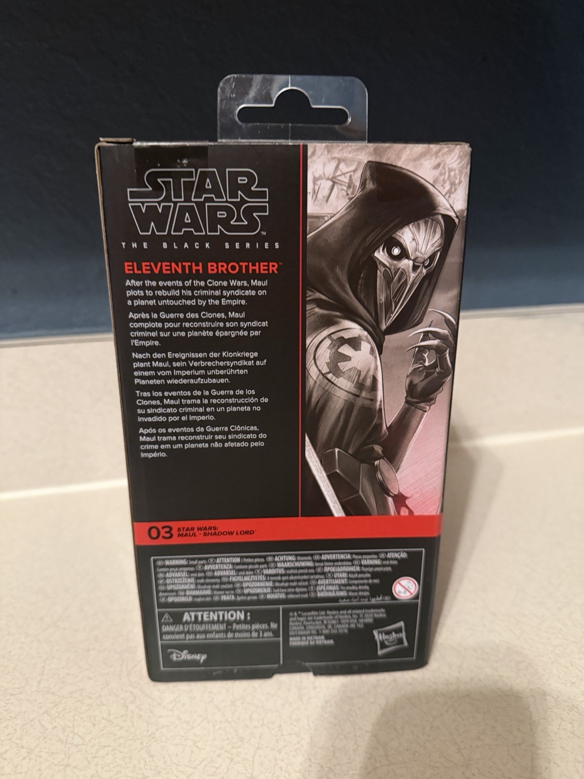 In Hand Star Wars: The Black Series Eleventh Brother Maul Shadow Lord Figure