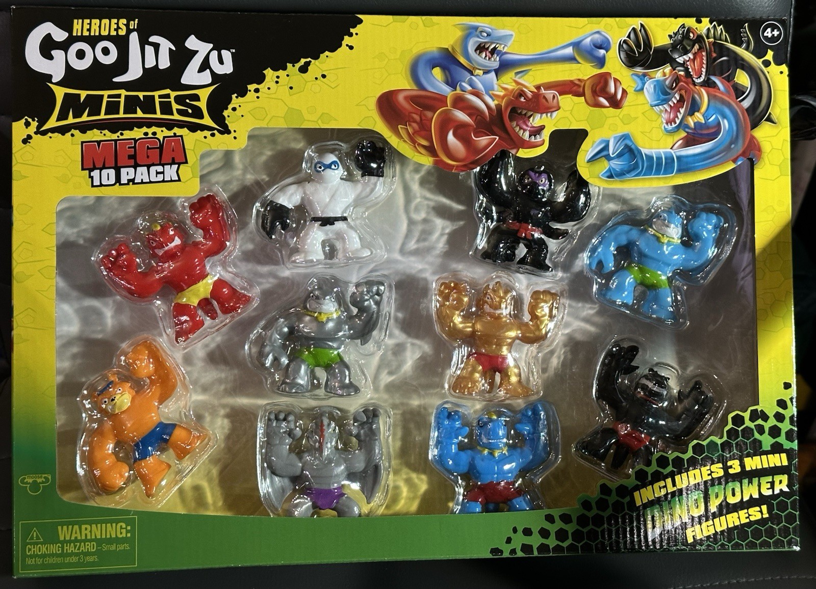 Heroes of Goo Jit Zu Minis Mega 10 Pack Stretchy Squishy 2.5&Prime; Figures Ages 4+