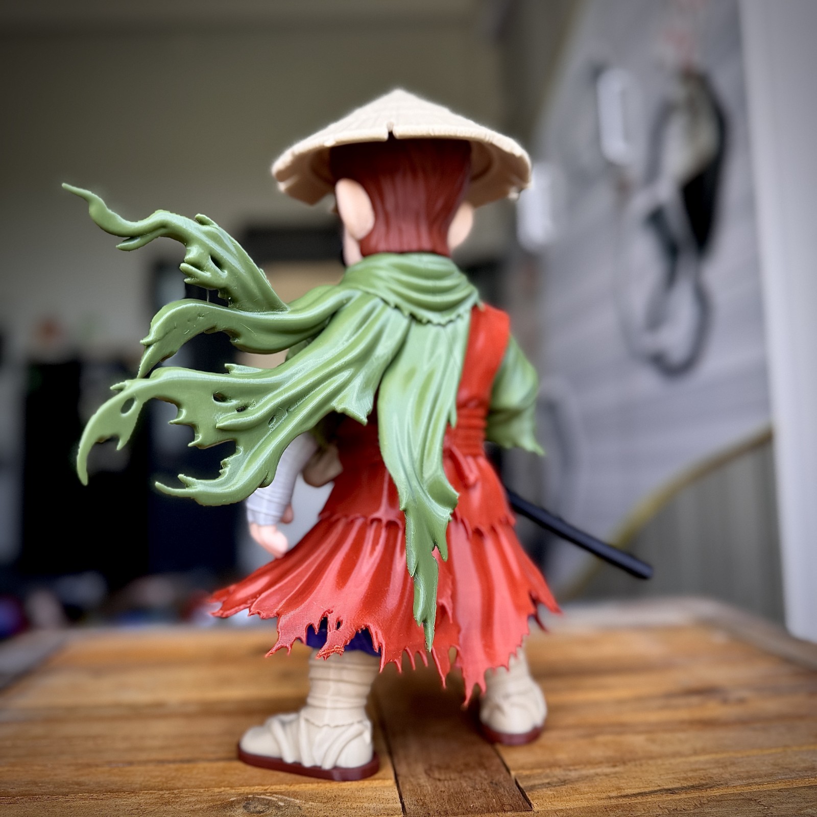 Ronin Luigi Samurai Fan Art Statue