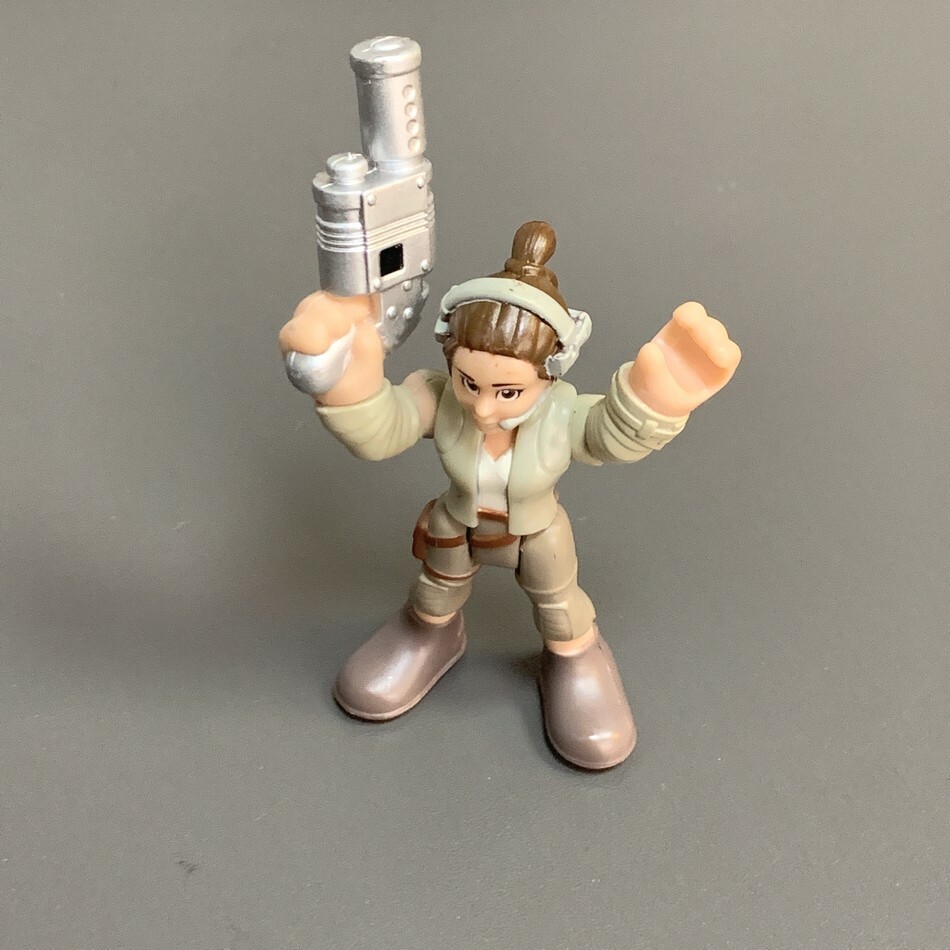 5PCS Playskool Star Wars Galactic Heroes C3P0 Rey Sandtrooper BB8 R2D2 Droid Toy
